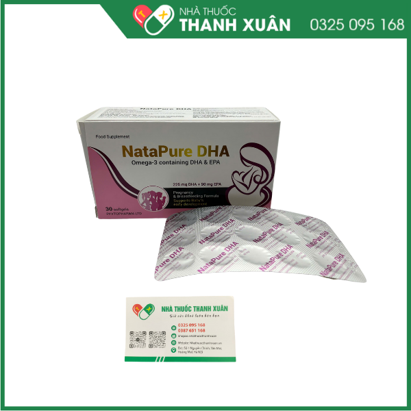 Viên uống NataPure DHA bổ sung DHA, EPA cho cơ thể